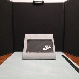 Vintage 1995 NIKE Swoosh Pencil Case/Pouch For Three Ring Binder Black